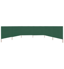 Paravent 6 panneaux Tissu 800 x 80 cm Vert