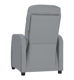 Fauteuil de massage inclinable Gris clair Tissu