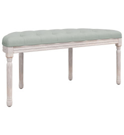 Banc Gris clair 110,5x45x49 cm Velours