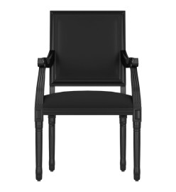 Fauteuil noir 54x59x99 cm velours