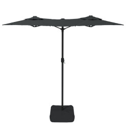 Parasol à double tête anthracite 316x240 cm