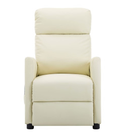 Fauteuil de massage Crème Similicuir