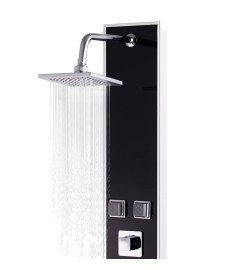 Panneau de douche Verre 18 x 42,1 x 120 cm Noir