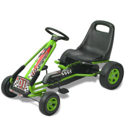 Kart à pédale avec siège ajustable Vert