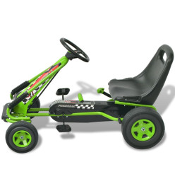 Kart à pédale avec siège ajustable Vert