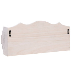 Porte-manteau mural Blanc 50x10x23 cm Bois