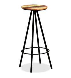 Ensemble de bar 3 pcs Bois de récupération massif