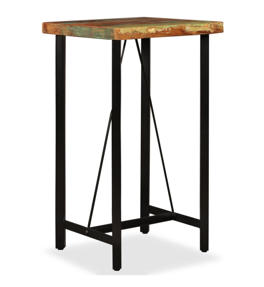 Table de bar Bois de récupération massif 60 x 60 x 107 cm