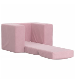 Canapé-lit pour enfants Rose Peluche douce