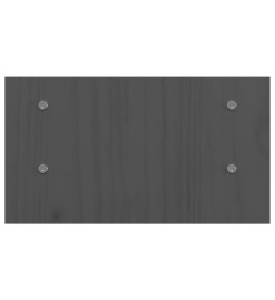 Support de moniteur Gris 50x27x15 cm Bois de pin solide