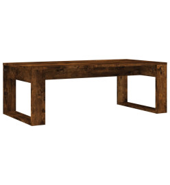 Table basse chêne fumé 102x50x35 cm bois d'ingénierie