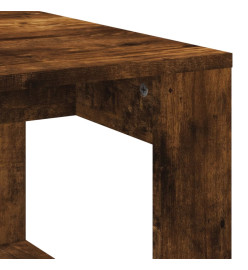 Table basse chêne fumé 102x50x35 cm bois d'ingénierie