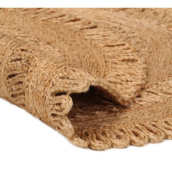 Tapis Jute tressé à la main 90 cm Rond