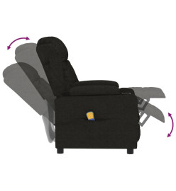 Fauteuil de massage Noir Tissu