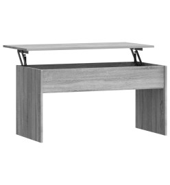 Table basse Sonoma gris 102x50,5x52,5 cm Bois d'ingénierie