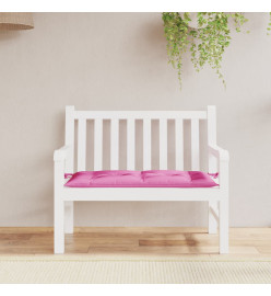 Coussin de banc de jardin rose 100x50x7 cm tissu oxford