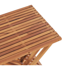 Tabouret pliable 40x32x45 cm Bois de teck solide