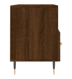 Meuble TV chêne marron 102x36x50 cm bois d'ingénierie