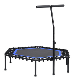 Trampoline avec poignée et coussin de sécurité hexagonal 122 cm