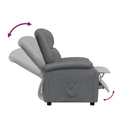 Fauteuil inclinable Anthracite Similicuir