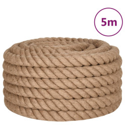 Corde de jute 5 m de long 40 mm d'épaisseur