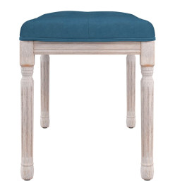 Banc Bleu 80x40x49 cm Velours