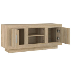 Meuble TV chêne sonoma 102x35x45 cm bois d'ingénierie