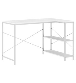 Bureau d'ordinateur Blanc 110x72x70 cm Aggloméré