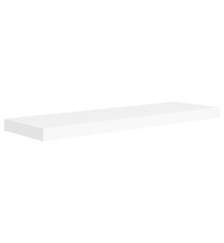 Étagères murales flottantes 2 pcs Blanc 80x23,5x3,8 cm MDF