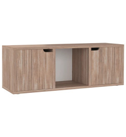 Meuble TV Sonoma gris 88,5x27,5x30,5 cm Aggloméré