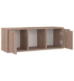 Meuble TV Sonoma gris 88,5x27,5x30,5 cm Aggloméré