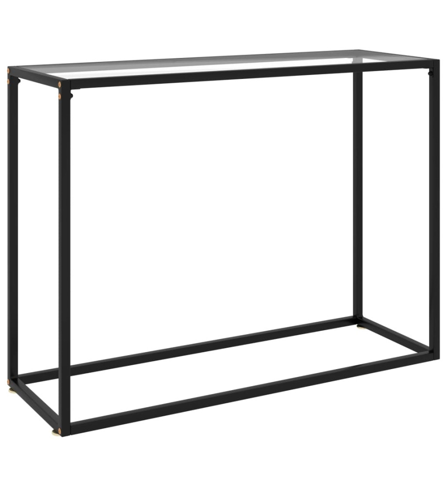 Table console Transparent 100x35x75 cm Verre trempé