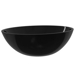 Lavabo Verre 50x37x14 cm Noir