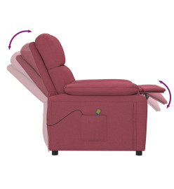 Fauteuil de massage Rouge bordeaux Tissu