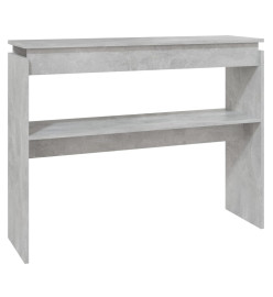 Table console Gris béton 102x30x80 cm Aggloméré