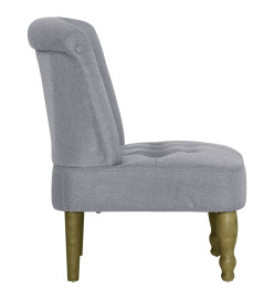 Chaise française Gris clair Tissu