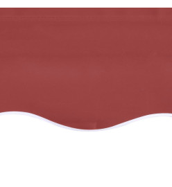 Tissu de remplacement pour auvent Bordeaux rouge 6x3,5 m