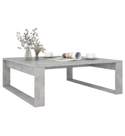 Table basse Gris béton 100x100x35 cm Aggloméré