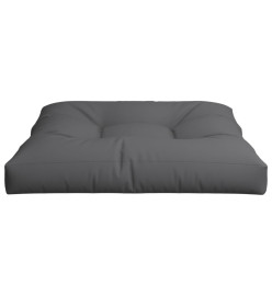 Coussin de palette anthracite 70x70x12 cm tissu