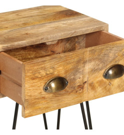 Table de chevet 40 x 30 x 50 cm Bois de manguier massif