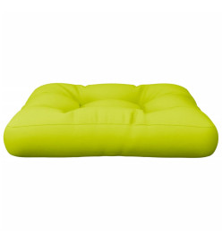 Coussin de palette vert vif 58x58x10 cm tissu