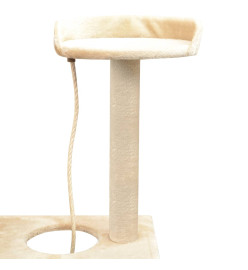 Arbre à chat avec griffoirs en sisal 150 cm Beige