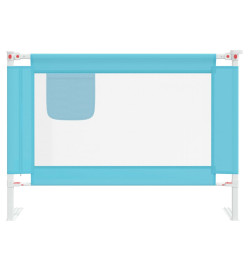 Barrière de sécurité de lit enfant Bleu 90x25 cm Tissu