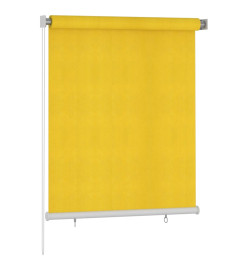 Store roulant d'extérieur 120x140 cm Jaune PEHD