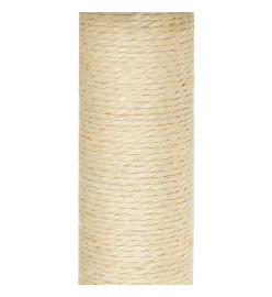 Arbre à chat avec griffoirs en sisal Gris clair 63 cm