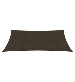 Voile d'ombrage 160 g/m² Marron 2x4,5 m PEHD