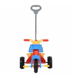 Tricycle pour enfants avec poignée pour parents Multicolore