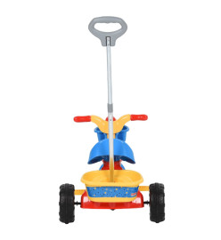 Tricycle pour enfants avec poignée pour parents Multicolore