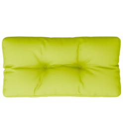 Coussin de palette vert vif 80x40x10 cm tissu