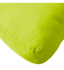 Coussin de palette vert vif 80x40x10 cm tissu